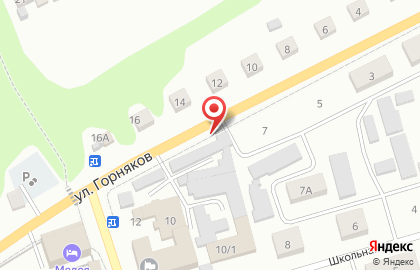 Шиномонтажная мастерская на улице Горняков на карте