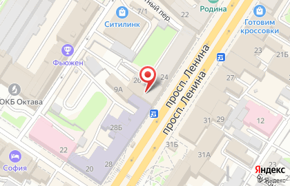 Просвещение на проспекте Ленина на карте