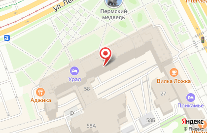 Банк Уралсиб в Перми на карте