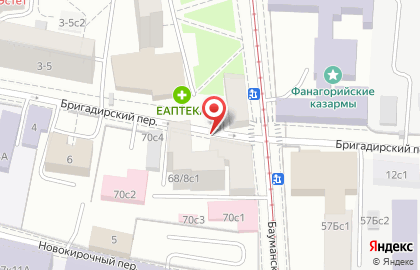Компания Мир Эстейт на Бауманской улице на карте