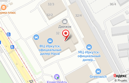Land Rover Центр Иркутск на карте