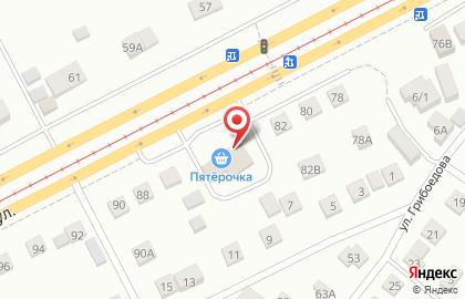 Дискаунтер Пятёрочка в Орджоникидзевском районе на карте