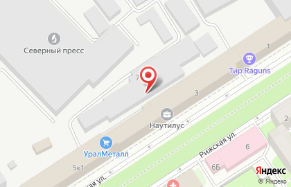Нансен Проджект Центр на Рижской улице на карте