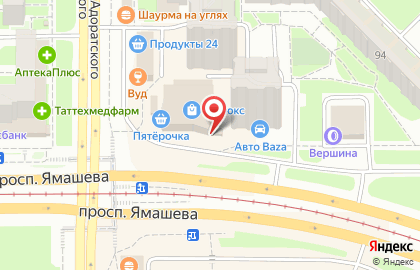Шиномонтажная мастерская R16 в Ново-Савиновском районе на карте