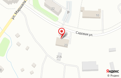 Супермаркет Магнит на Садовой улице на карте