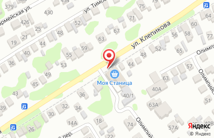 Продовольственный магазин Агрокомплекс на улице Клепикова на карте