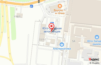 Киоск фастфудной продукции на проспекте Патриотов на карте