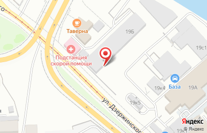 СТО Глушители на улице Дзержинского на карте