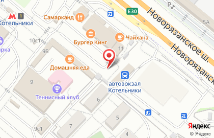 Магазин фастфудной продукции на Котельниках на карте
