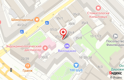 Хостелы Рус на метро Парк культуры на карте