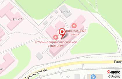 Костромская областная больница на улице Мира на карте
