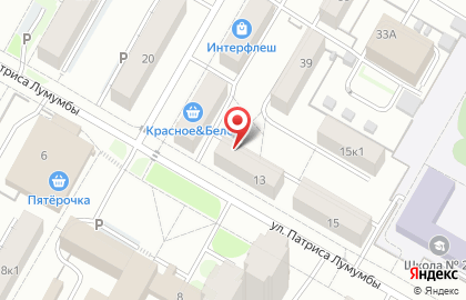 Мебельный магазин на Лумумба на карте