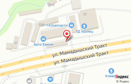 Торговая компания ТРАК Деталь на Мамадышском тракте на карте