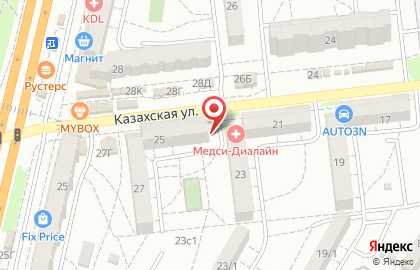 Магазин подержанных товаров Техноскупка на Казахской улице на карте