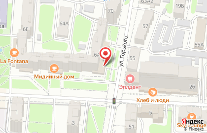 Стандарт-кафе Лиана в Центральном районе на карте