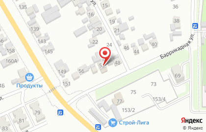 Шиномонтажная мастерская на ​Баррикадной, 52 на карте