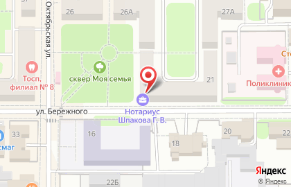 Салон красоты Эдем на улице Бережного на карте