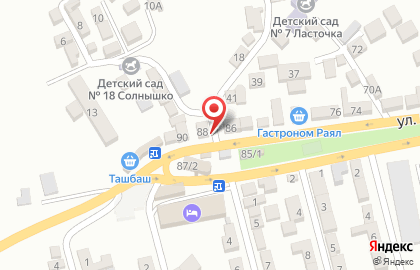 Гастроном Кавказ в Буйнакске на карте
