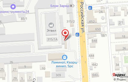 Торгово-производственная фирма Уникма на ​Российской улице на карте