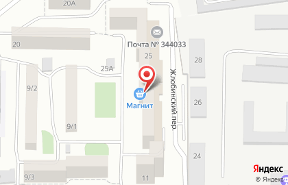 Магазин хозтоваров в Жлобинском переулке на карте
