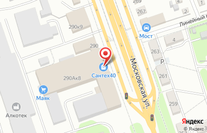 Инженерный центр Сантех40 на Московской улице на карте