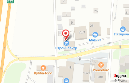 Магазин стройматериалов и хозтоваров Спектр на Юбилейной улице на карте