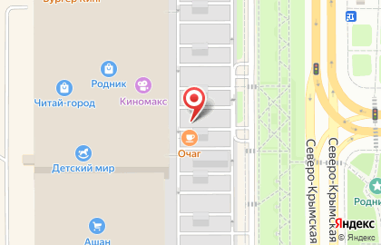 Кафе-шашлычная Очаг в Центральном районе на карте