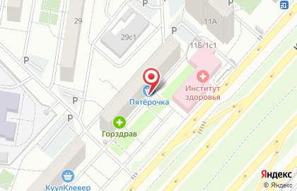 Супермаркет Пятёрочка на Комсомольском проспекте, 11 в Люберцах на карте