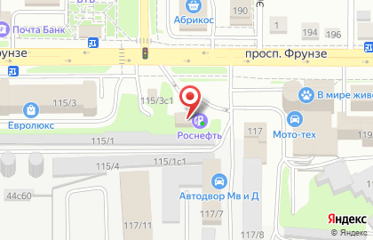 Автомойка Прайд на проспекте Фрунзе на карте