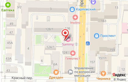 Мулатка на проспекте Ленина на карте