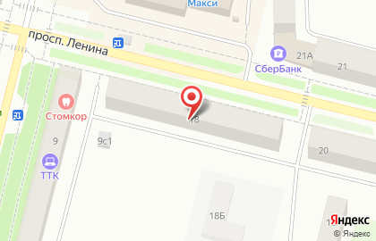 Микрокредитная компания РосДеньги на проспекте Ленина на карте
