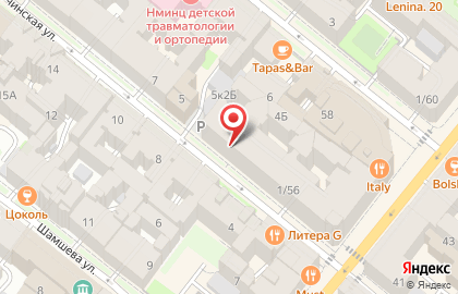 Авторское ателье Натальи Денисовой в Петроградском районе на карте