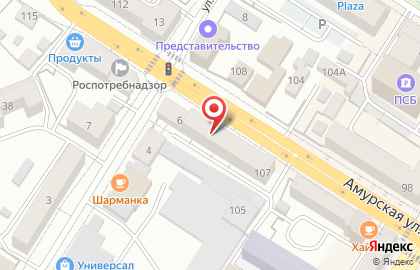 Магазин Экватор в Центральном районе на карте