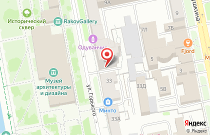 ​Стоматологическая клиника Адмирал на улице Горького на карте