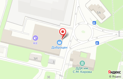 Магазин низких цен Доброцен на Автозаводской улице на карте