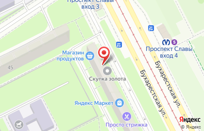 Салон красоты Ногти на Бухарестской улице на карте