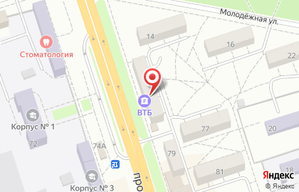 ЗАО Банк ВТБ 24 на проспекте Ленина на карте