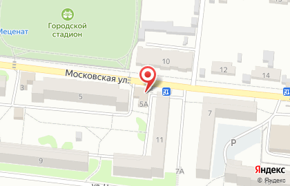 Магазин у дома Бристоль на Московской улице на карте