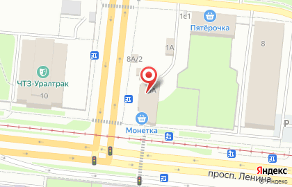 Челябинский филиал Банкомат, СМП Банк на проспекте Ленина, 8а на карте