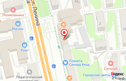 Автошкола Главная Дорога на проспекте Ленина на карте