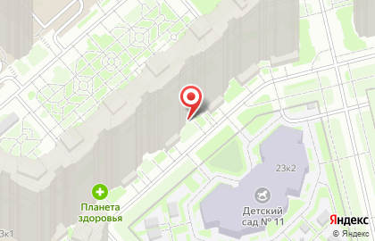 Продовольственный магазин на улице Фёдора Абрамова на карте