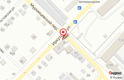 Гастроном на Иркутской улице на карте