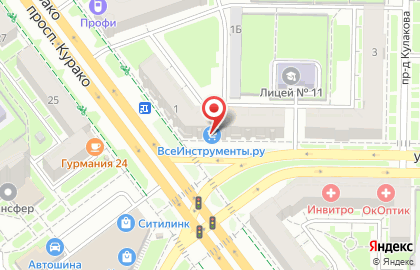 Интернет-гипермаркет товаров для строительства и ремонта ВсеИнструменты.ру в Центральном районе на карте