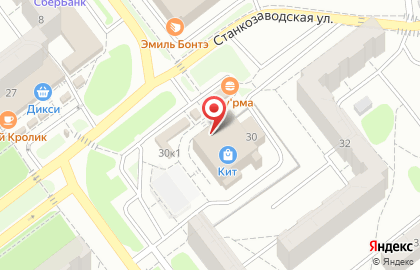 Магазин по продаже кофе и чая по продаже чая и кофе на Станкозаводской улице на карте