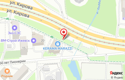 Транспортно-экспедиторская компания Дирижабль на улице 50 лет Пионерии на карте