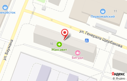 Цветочная сеть Флоранж на улице Генерала Щербакова на карте