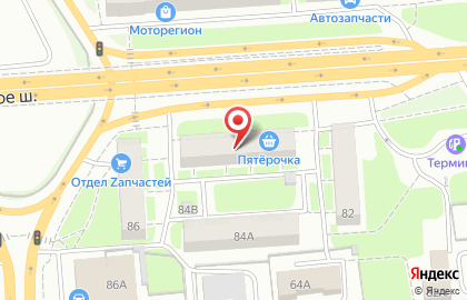 Супермаркет Пятерочка на Бурнаковской на карте