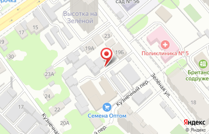 Торгово-сервисный центр Мега Ватт на Зелёной улице на карте
