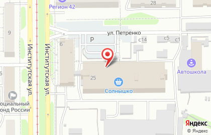 Автомагазин Автолюбитель в Прокопьевске на карте