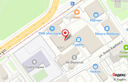 Магазин Марлин в Мотовилихинском районе на карте